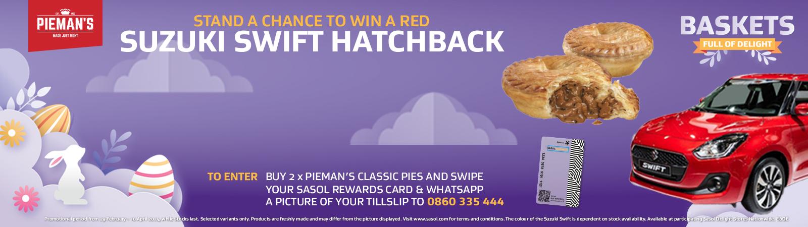 Pieman's and Sasol Delight Competition Banner