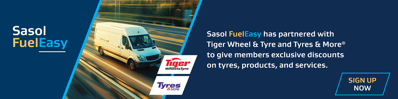 Sasol FuelEasy tyres banner