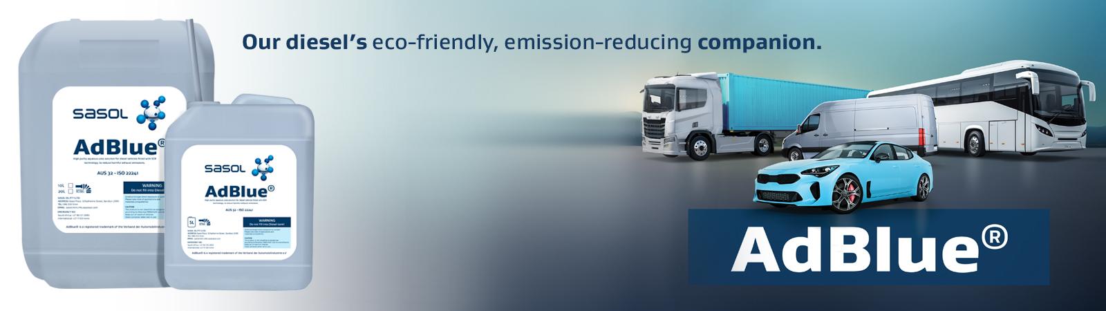 Sasol Adblue AdBlue banner